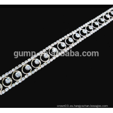 Guarnición cristalina cadena de la copa guarniciones del rhinestone para el accesorio